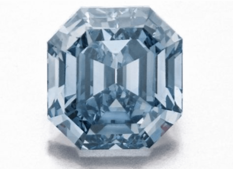 Кольцо с голубым бриллиантом не продалось на аукционе Сотбис