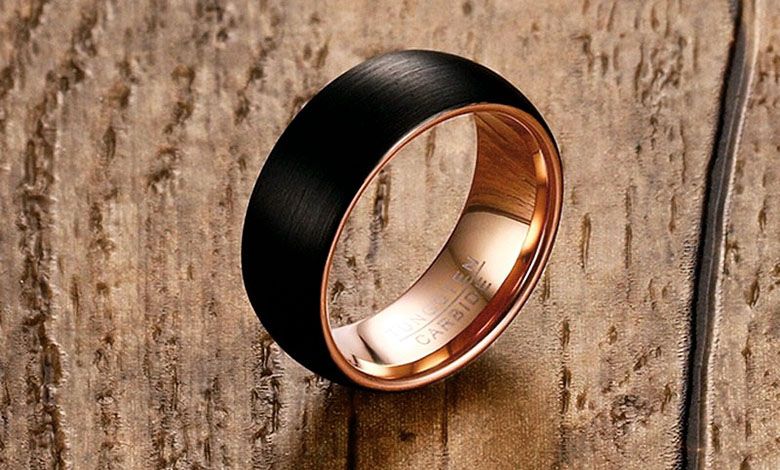 кольцо из черного золота