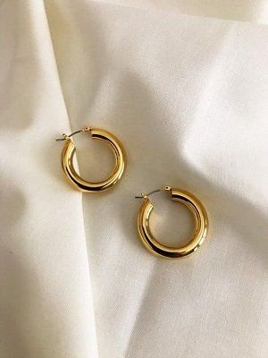 золотые серьги-кольца