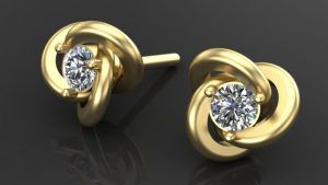 Серьги-гвоздики с бриллиантами: как выбрать и с чем носить