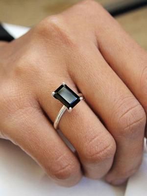 кольцо с черным ониксом