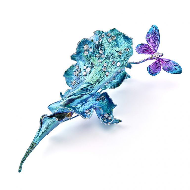 Трансформируемая брошь My Butterfly Dream, созданная Уоллесом Чаном