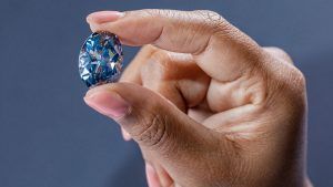 Синий бриллиант «Окаванго» на выставке в Американском музее естественной истории