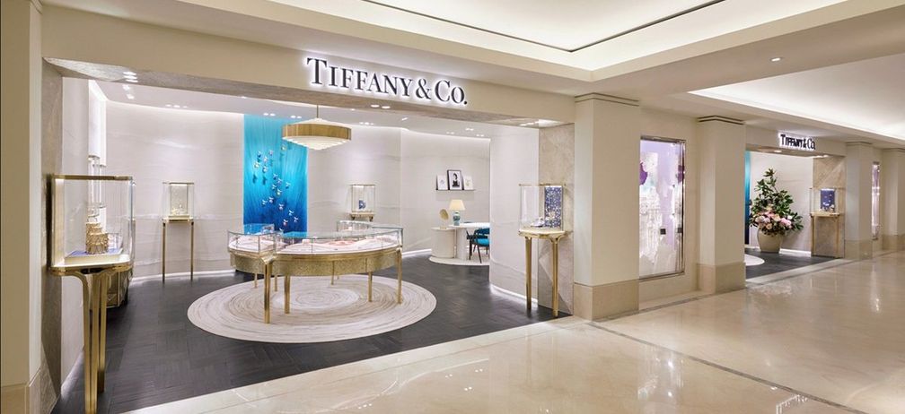 Интерьер бутика Tiffany