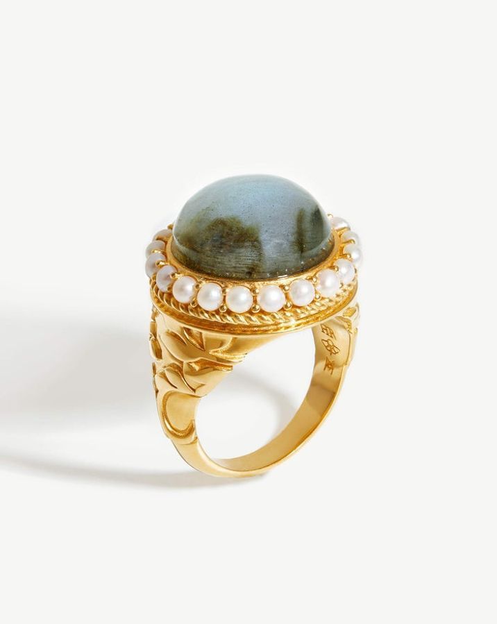 Коктейльное кольцо с лабрадором от Harris Reed X Missoma