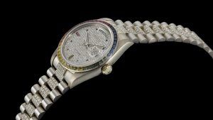 Редкие часы Rolex с радужными драгоценными камнями выставлены на аукцион Sotheby’s