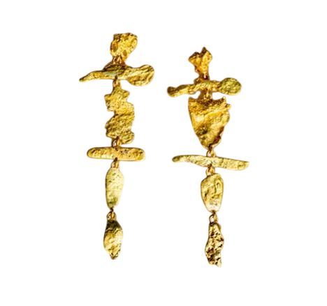 Серьги из 22-каратного золота от Lisa Eisner Jewelry