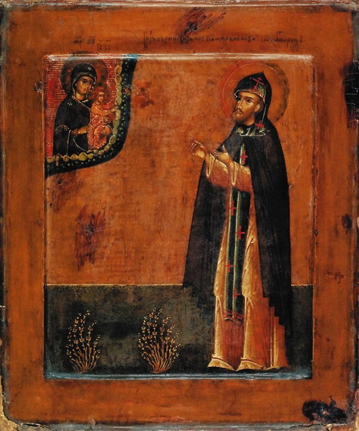 Св. Александр Невский. Икона XVII в. из Успенской церкви на Апухтинке. Москва