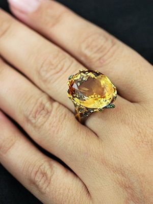 На каком пальце носить кольцо с цитрином и почему