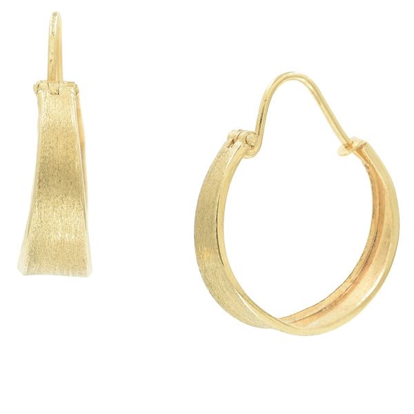 Серьги-кольца от Bondeye Jewelry из 14-каратного желтого золота