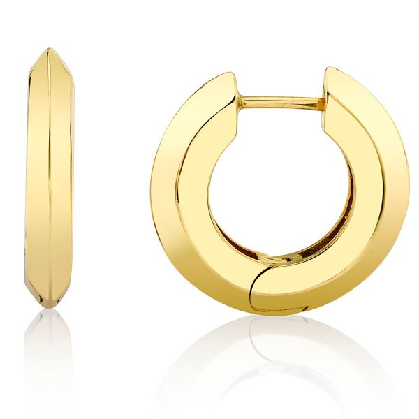 Серьги-кольца от Carter Eve Jewelry из желтого золота 14 карат