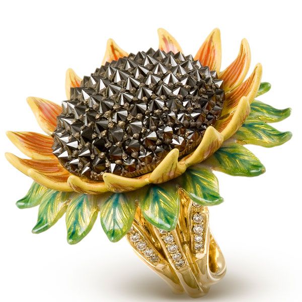 С мыслями о лете: Кольцо Sunflower от Лидии Куртейль