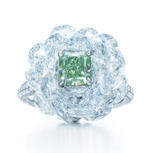 Самые фантастические кольца с зелеными бриллиантами
