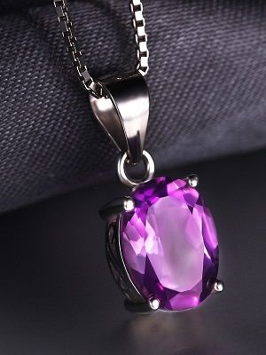 подвеска с аметистом