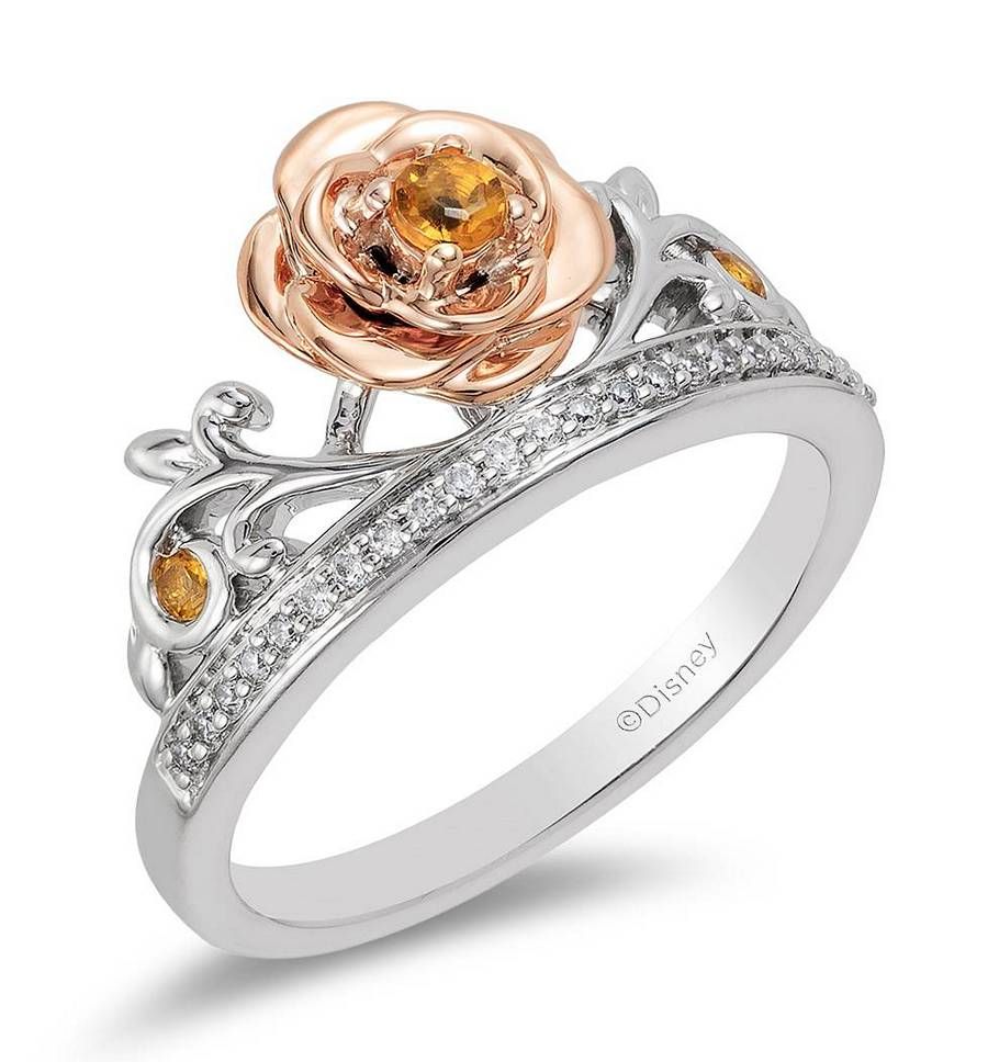 Кольцо Belle Rose из стерлингового серебра и 10-каратного розового золота с бриллиантами 