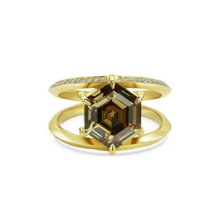 Кольцо Anteros от Rachel Boston из 18-каратного желтого золота с бриллиантами 