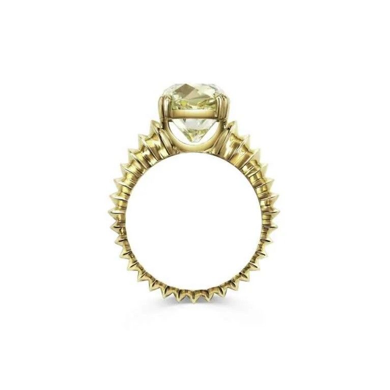 Кольцо Suadela от Rachel Boston из 18-каратного желтого золота с антикварным бриллиантом