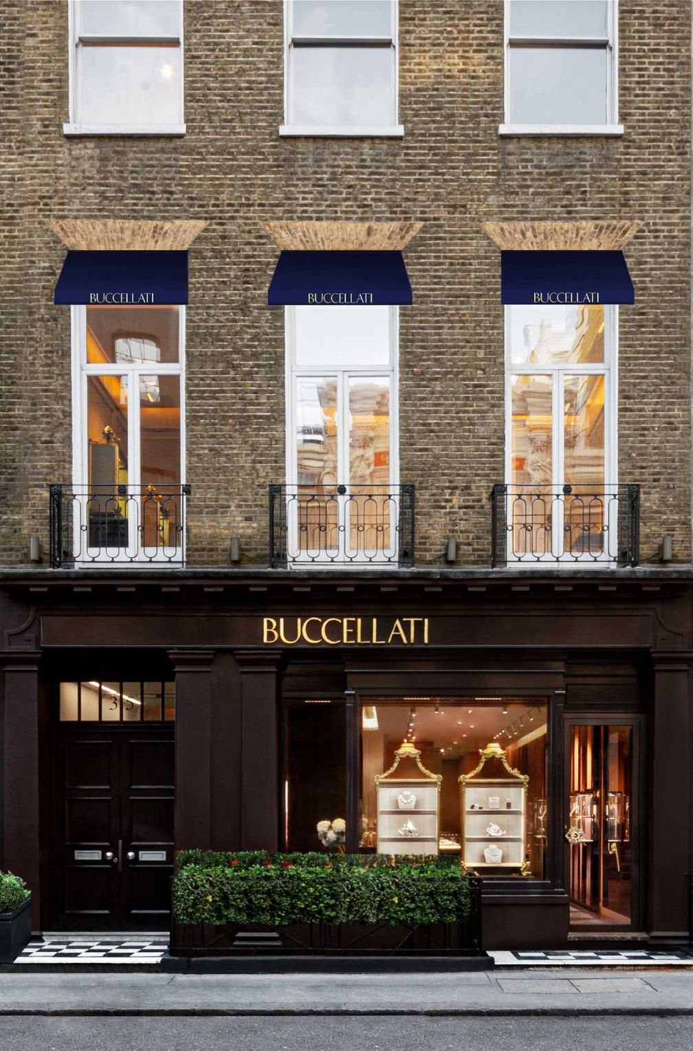 Внешний вид лондонского бутика Buccellati