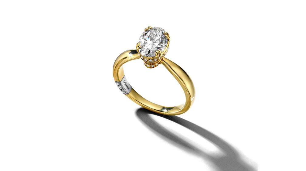 Обручальное кольцо с бриллиантом, выращенным в лабораторных условиях, от дизайнера Пнины Торнай из ее последней совместной работы с владельцем бренда Jared – компанией Signet