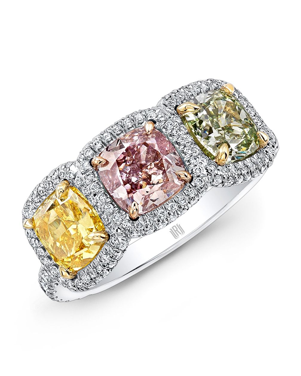 Кольцо с фантазийными бриллиантами от бренда Rahaminov Diamonds