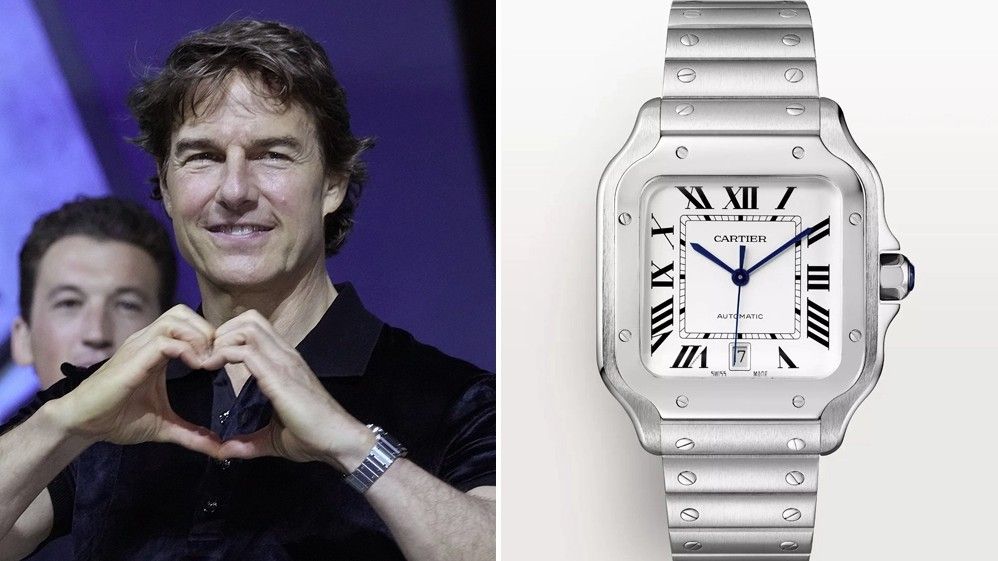 Том Круз и его часы Santos de Cartier