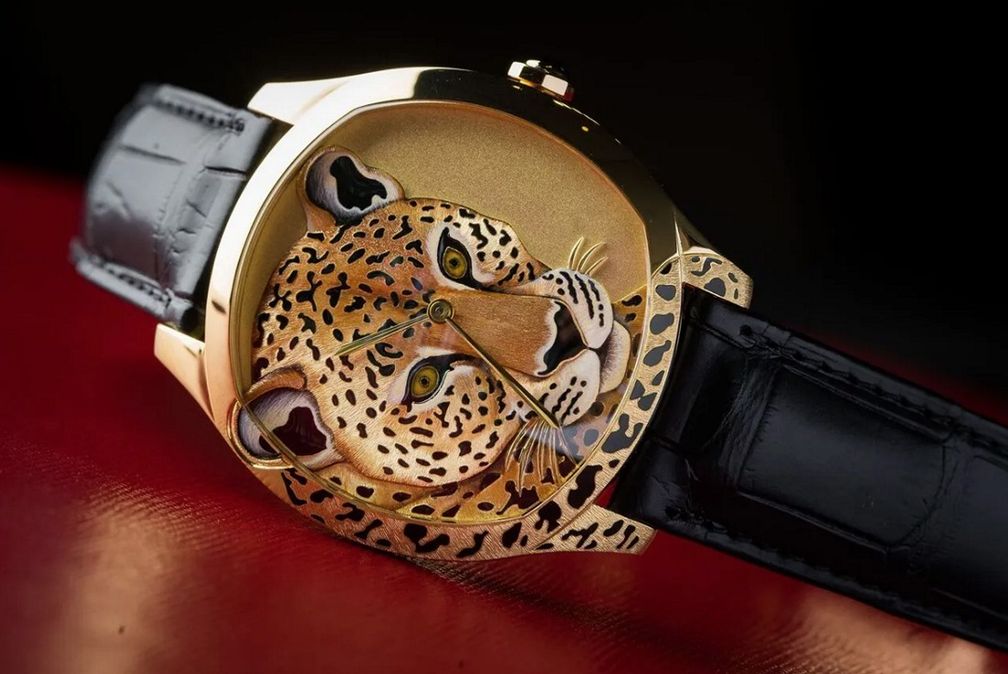 Часы Drive de Cartier Panthere Décor