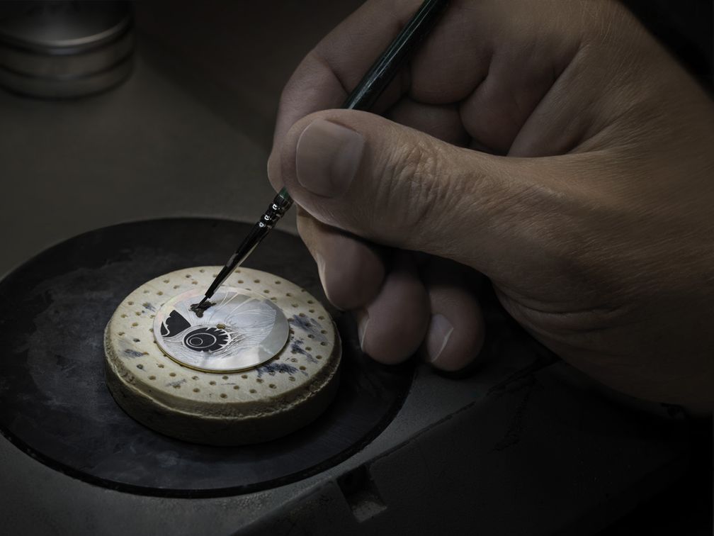 Процесс создания часов Compliquée Peacock Arte