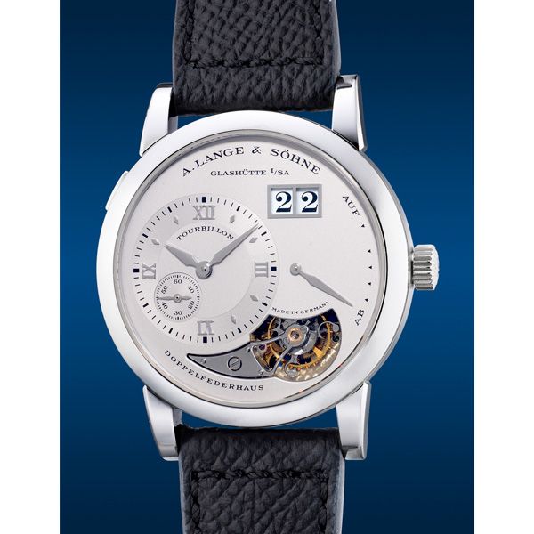 Платиновые часы Lange 1 с турбийоном от A. Lange & Söhne