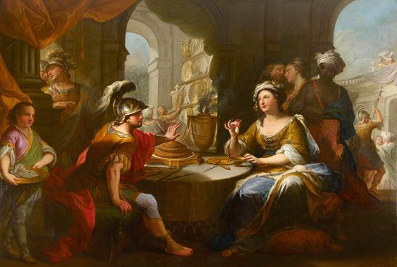 Андреа Казали (1705–1784) «Клеопатра, растворяющая жемчужину в вине»