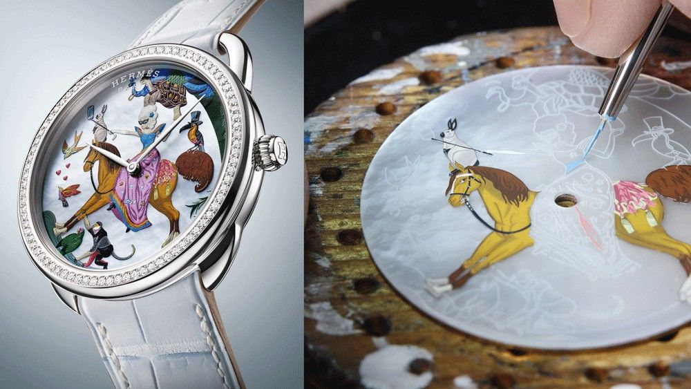 Процесс создания часов Hermès с уникальными циферблатами