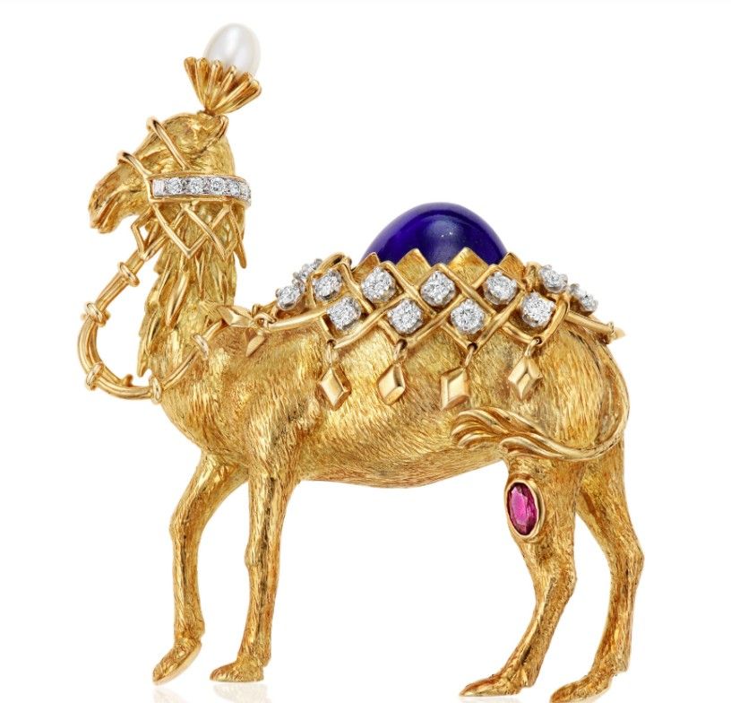 Брошь Multigem Camel от Jean Schlumberger для Tiffany & Co.