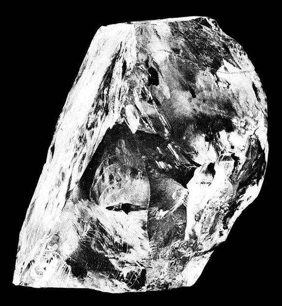 Необработанный алмаз «Куллинан». Фото неизвестного автора, Wikimedia Commons