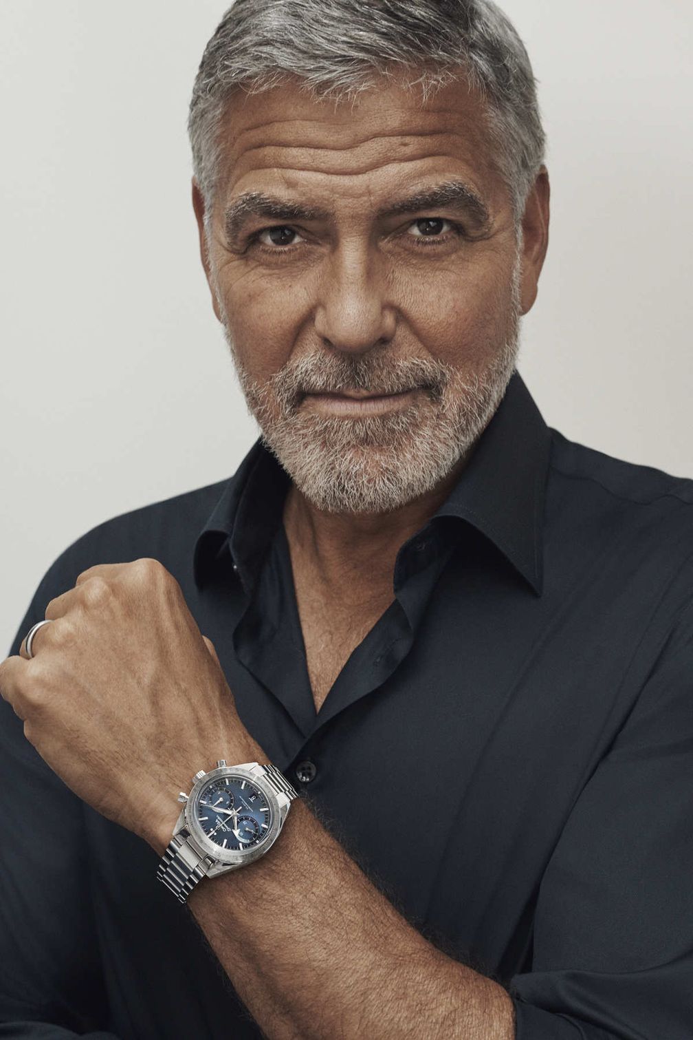 Джордж Клуни в рекламной кампании часов OMEGA Speedmaster ’57