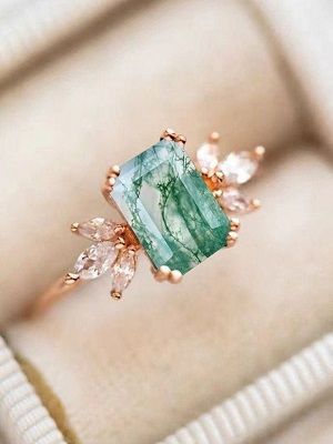 С какими камнями идеально сочетается моховый агат