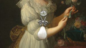 Кулон Марии-Антуанетты с жемчугом и бриллиантами