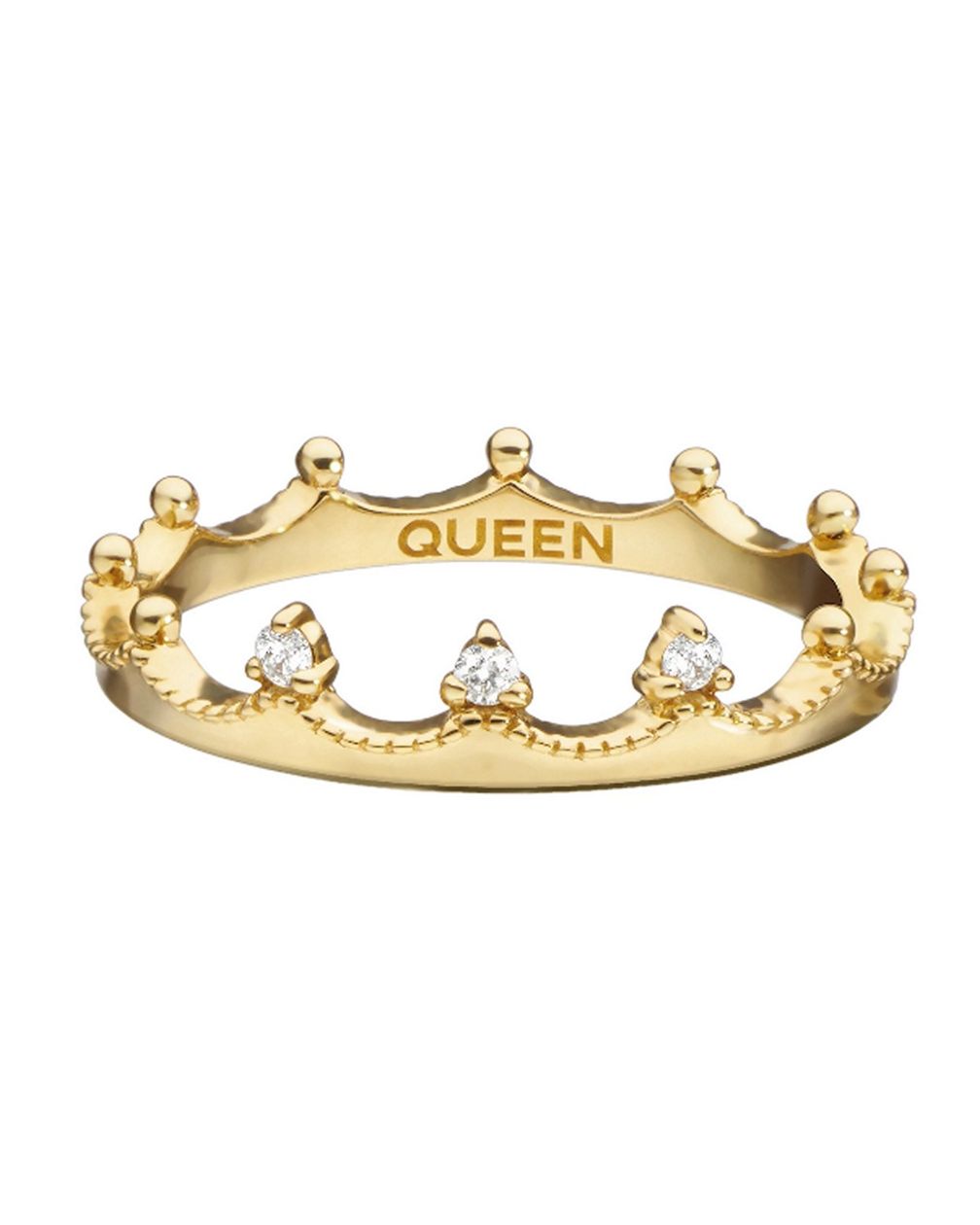 Кольцо «Queen» Poesy из 18-каратного золота с бриллиантами