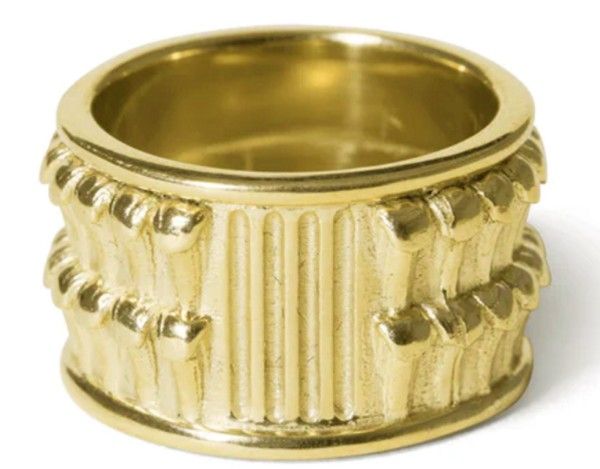 Кольцо Pilastro из 14-каратного золота от Aymer Maria 