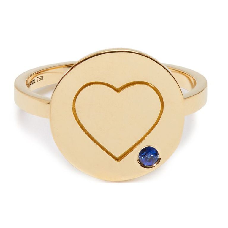 Кольцо с сердцем от Aurélie Bidermann
