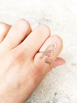 Кольца с буквами