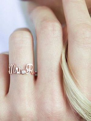 Кольца с буквами