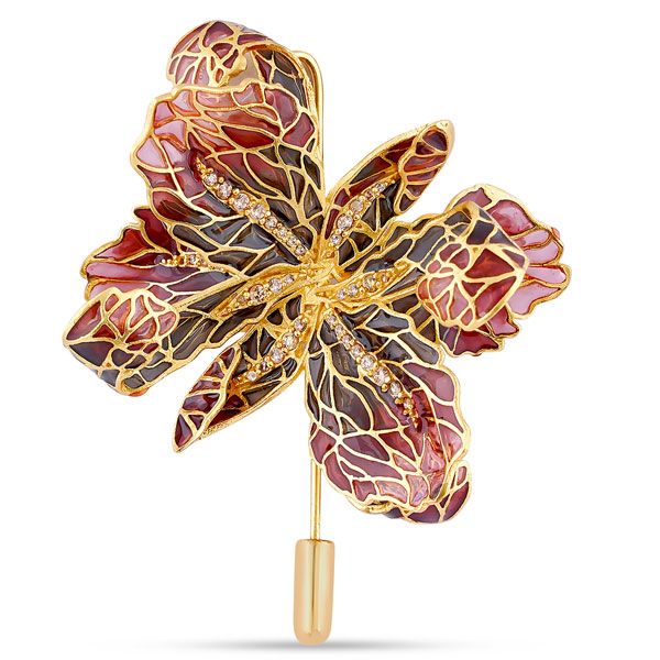 Брошь Afif в виде бабочки из позолоченной латуни от Anayah