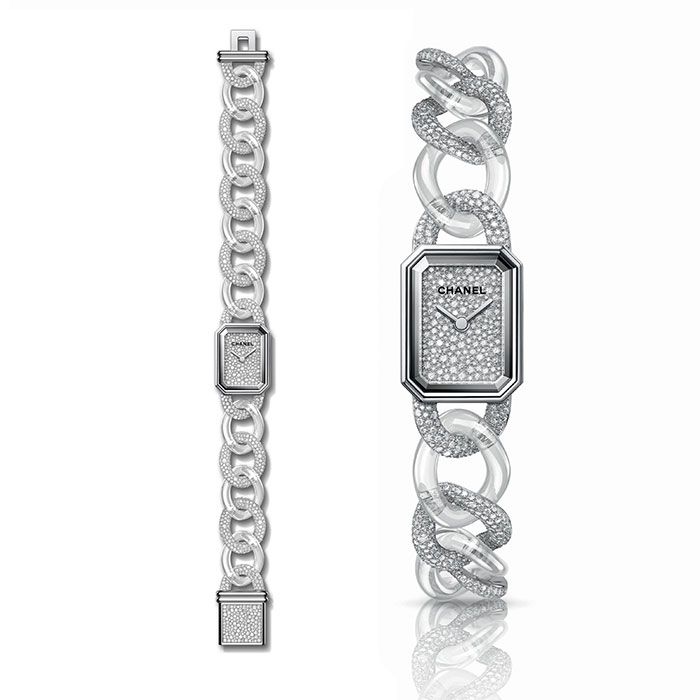 Часы Première X-Ray от Chanel с браслетом из сапфирового стекла и белого золота с 1318 бриллиантами