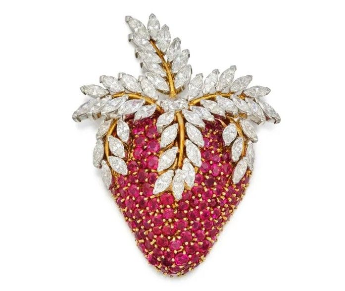 Зажим с рубинами и бриллиантами от Жана Шлюмберже для Tiffany & Co.