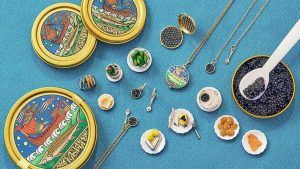 Необычные украшения от Alison Lou X Caviar Kaspia