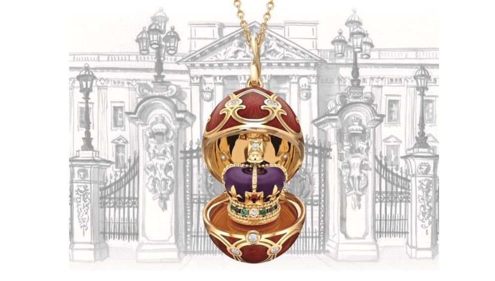 Медальон от Fabergé, посвященный коронации Карла III