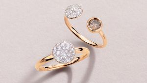 Новые дизайны Pomellato Sabbia объединяют паве с солитерами Новые дизайны Pomellato Sabbia объединяют паве с солитерами