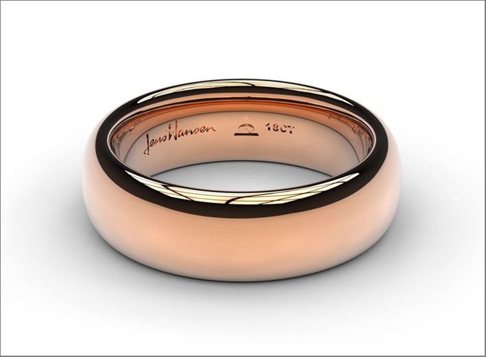 Кольцо Replica от Jens Hansen из пурпурно-розового золота 