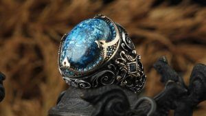Кольца с азуритом: какие бывают, как выбрать и носить