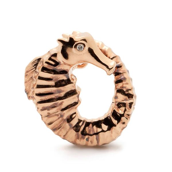 Серьга-гвоздик Seahorse Twist из 18-каратного розового золота с бриллиантом Серьга-гвоздик Seahorse Twist из 18-каратного розового золота с бриллиантом