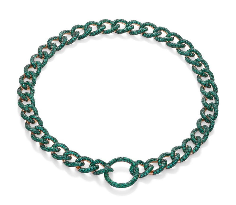 Капсульная коллекция Catene от Pomellato из розового золота с изумрудами Капсульная коллекция Catene от Pomellato из розового золота с изумрудами